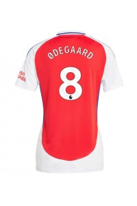 Arsenal Martin Odegaard #8 Voetbaltruitje Thuis tenue Dames 2024-25 Korte Mouw